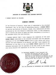 加拿大個人授權(quán)委托書使館認(rèn)證樣本